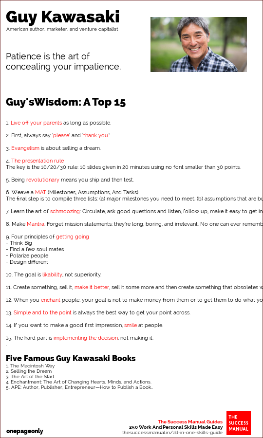 Guy Kawasaki Best quotes poster