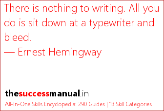 writing-quote-hemingway-sit-and-bleed